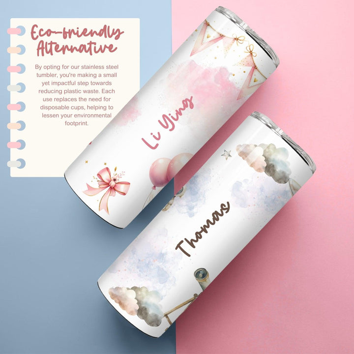 Personalised Tumbler 600ml | Children's design | Thermal Stainless Steel Water Bottle | Christmas Gifts | Customised Gift