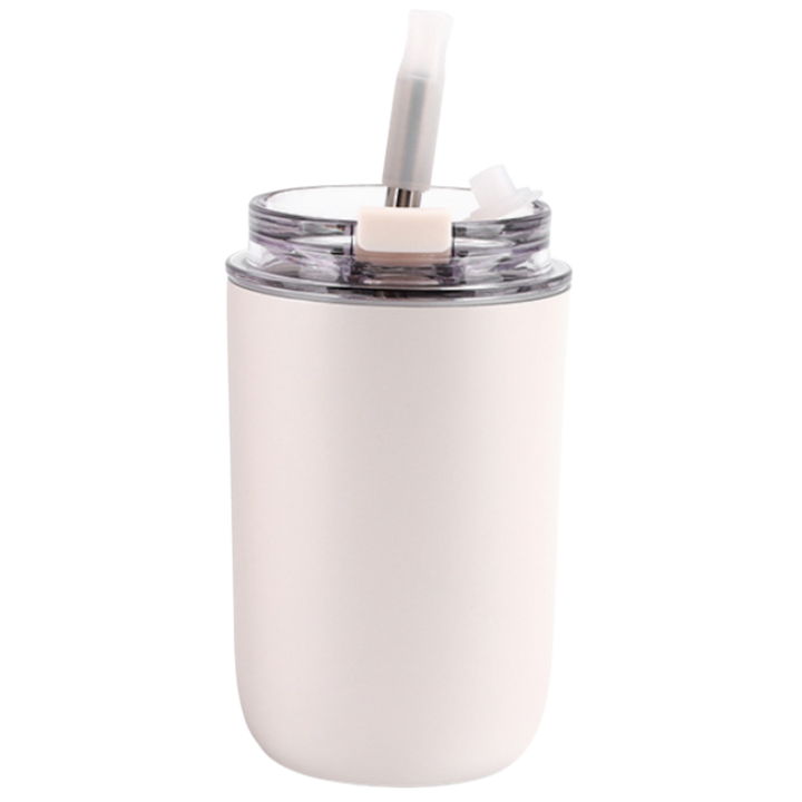 Personalised Engraved Insulated Stainless Steel Coffee Cup With Straw | Farewell Gift | Christmas