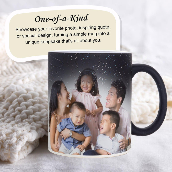 Personalised Heat Sensitive Ceramic Mug | Color Changing Mug | Occasions Gift | Couple Gift | Christmas Gift | LIMTEH
