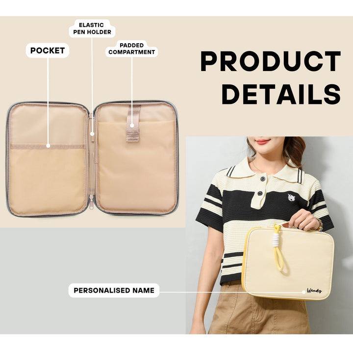 Personalised Macaron Laptop Bag | Waterproof Laptop Sleeve Computer Bag | Christmas Gift | Farewell