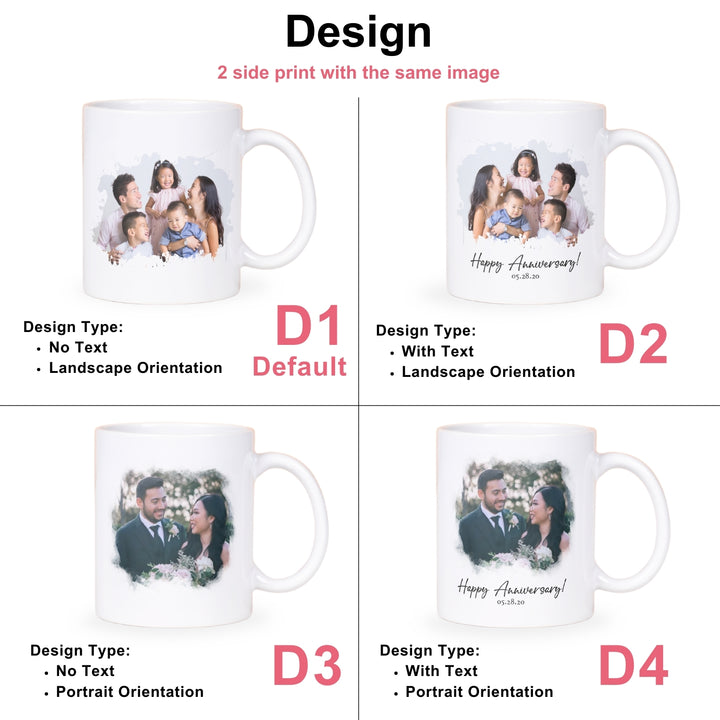 Personalised Ceramic Mug | Photo Mug | Gift With Name Word | Occasions Gift | Couple Gift | Christmas Gift | LIMTEH