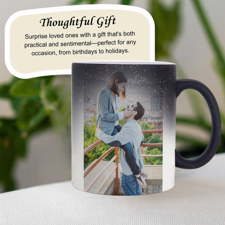 Personalised Heat Sensitive Ceramic Mug | Color Changing Mug | Occasions Gift | Couple Gift | Christmas Gift | LIMTEH