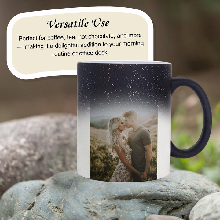 Personalised Heat Sensitive Ceramic Mug | Color Changing Mug | Occasions Gift | Couple Gift | Christmas Gift | LIMTEH