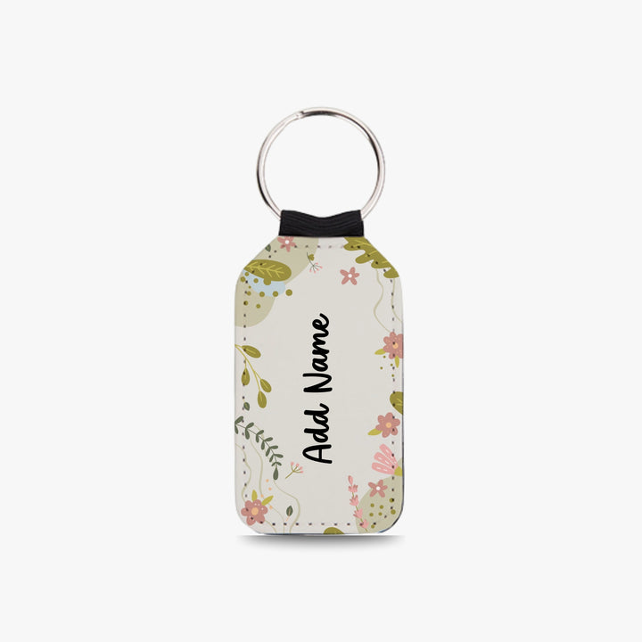 Personalised Vegan Leather Keychain - FL8
