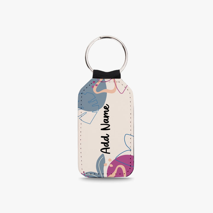 Personalised Vegan Leather Keychain - PT6
