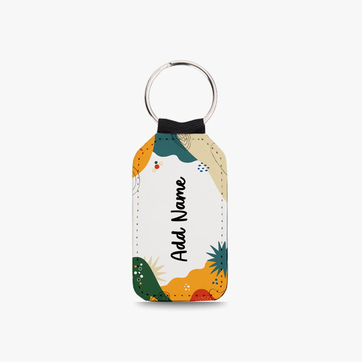 Personalised Vegan Leather Keychain - PT7