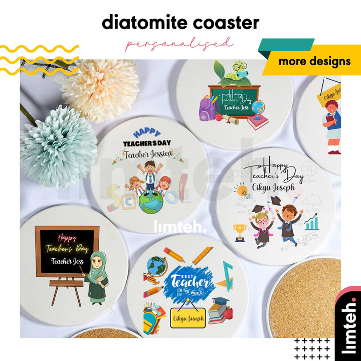 Personalised Coaster | Gift With Name | Occasions Gift | Teacher day gift | Father day gift | Christmas Gift | LIMTEH