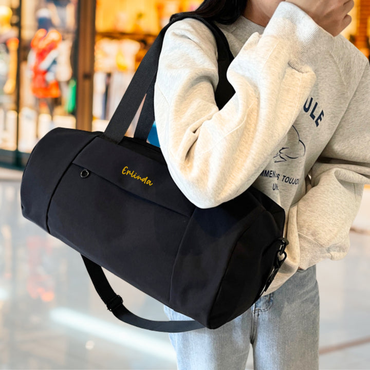 Personalised Duffel Bag | Gym Bag | Fitness Bag | Yoga Bag | Travel Bag | Gym bag Shoe Compartment | LIMTEH