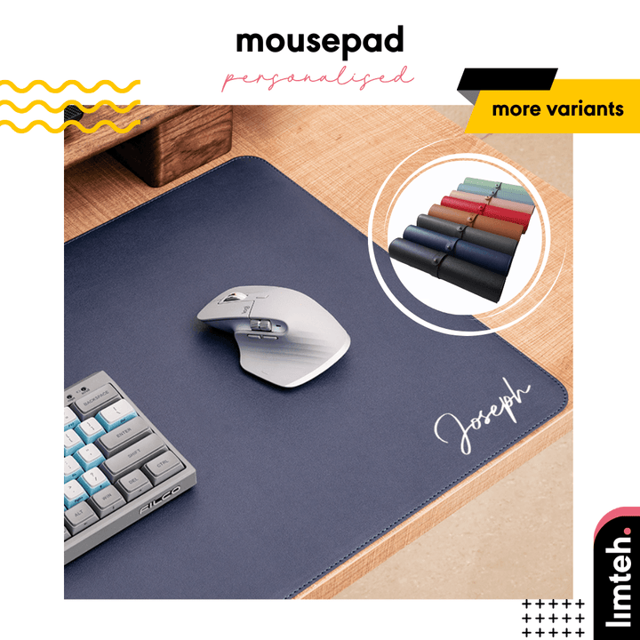 Personalised 30x80CM Large Mouse Pad | Premium Leather Mousepad | XXL Mousepad | Table Mat