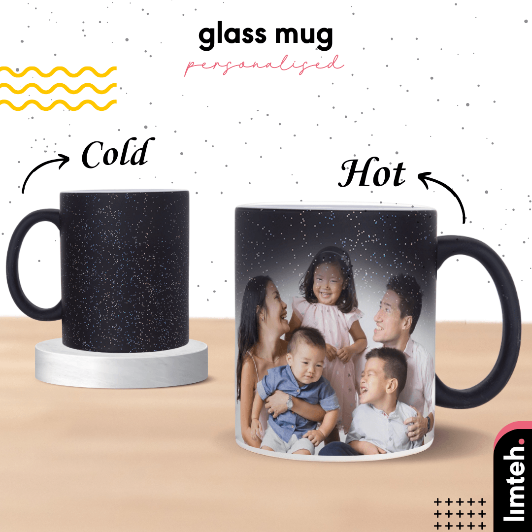 Personalised Heat Sensitive Ceramic Mug Color Changing Mug Occasions  Gift Couple Gift Christmas Gift LIMTEH