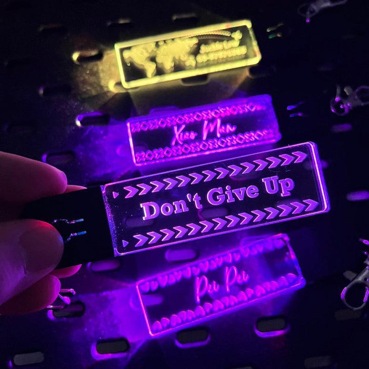 Personalised LED Keychain | Bag tag | Custom Keychain | Keychain Light | Bike Tag | Farewell Gift | Teacher Gift LIMTEH