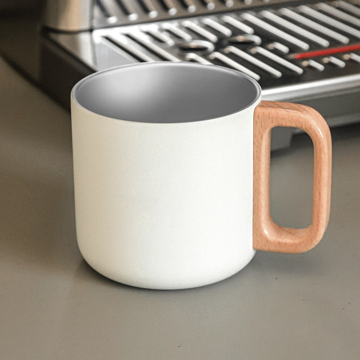 Personalised Wood Handle Mug Insulated Mug Cup | Customised gift | Farewell Christmas Gifts