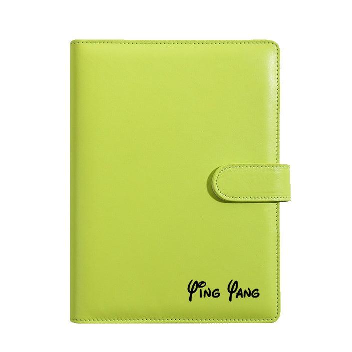 Personalised A5 Leather Journal Loose Leaf Ring Notebook Planner