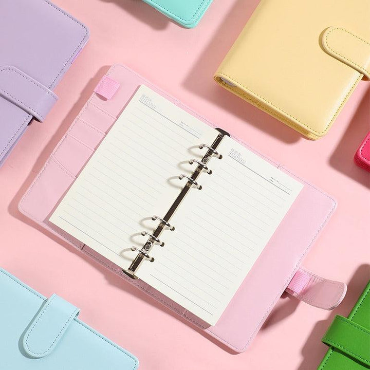 Personalised A5 Leather Journal Loose Leaf Ring Notebook Planner