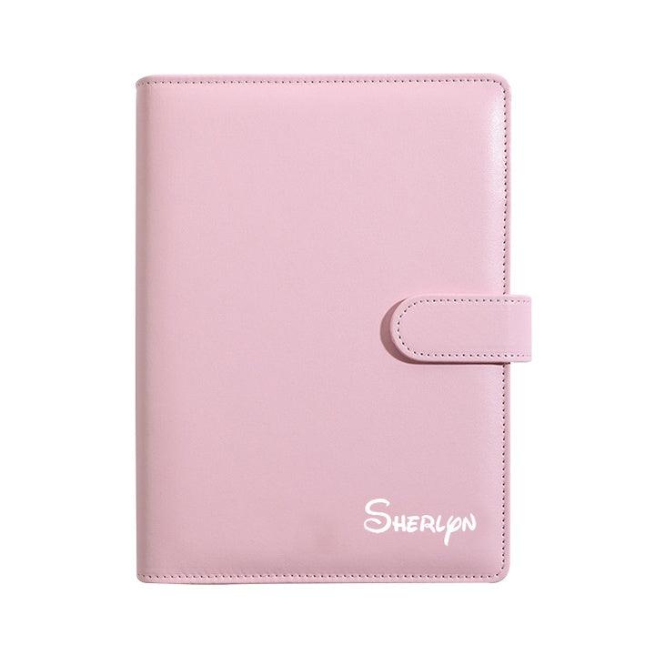 Personalised A5 Leather Journal Loose Leaf Ring Notebook Planner