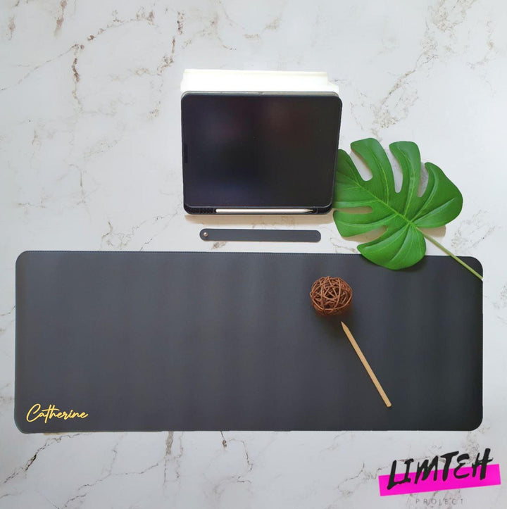 Personalised 30x80CM Large Mouse Pad | Premium Leather Mousepad | XXL Mousepad | Table Mat