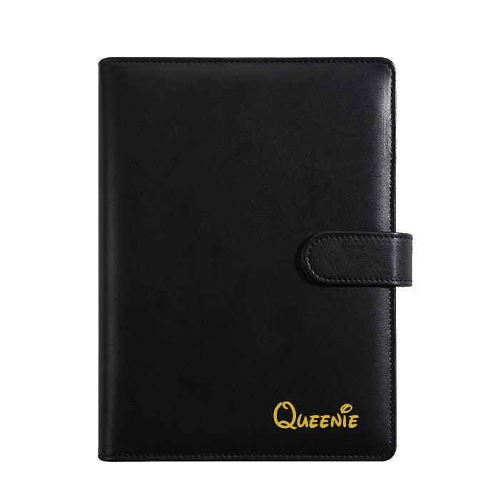 Personalised A5 Leather Journal Loose Leaf Ring Notebook Planner