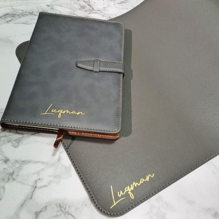 Personalised 30x80CM Large Mouse Pad | Premium Leather Mousepad | XXL Mousepad | Table Mat