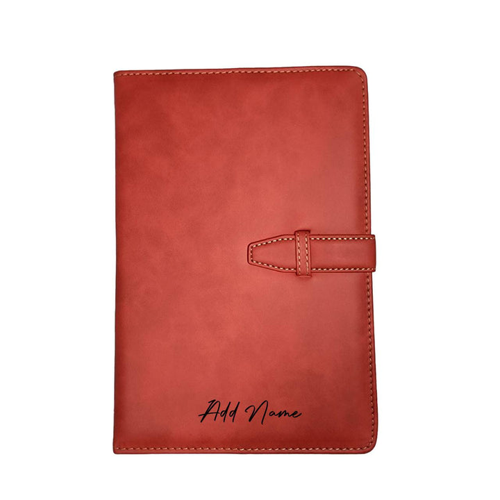 Personalised A5 Leather Notebook Journal Dairy Monogram with initials Name