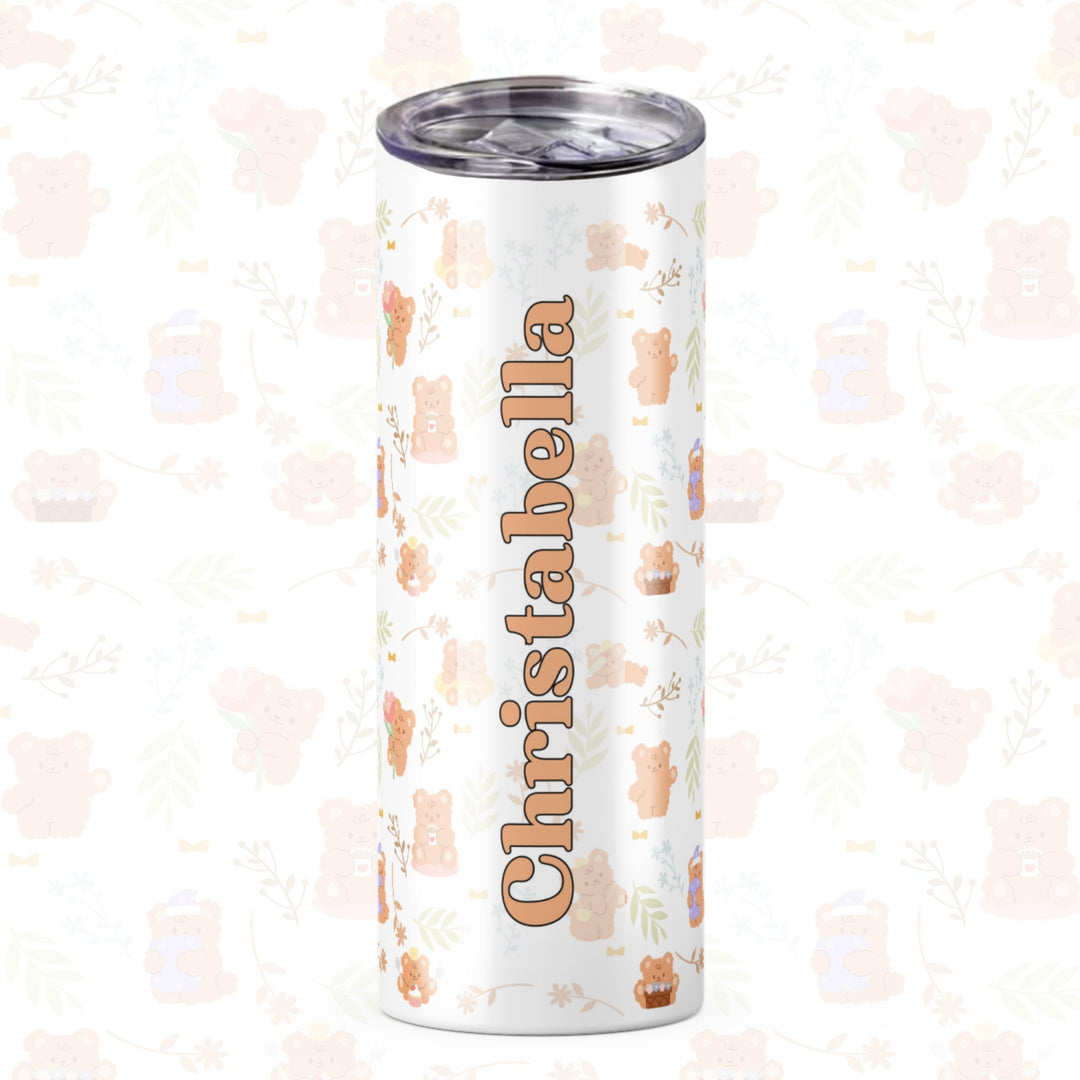 Personalised Skinny Tumbler 600ml | Thermal Stainless Steel Water Bottle | Christmas Gifts | Customised Gift | Birthday