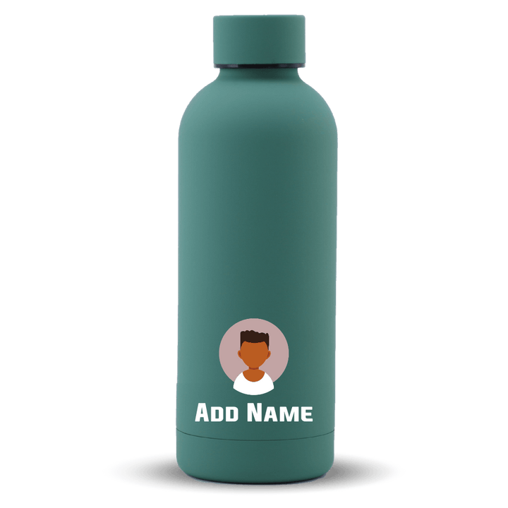 [Portrait Vector Series] Mizu Thermos tumbler bottle | Stainless Steel Water Bottle 500ml - Basil Green