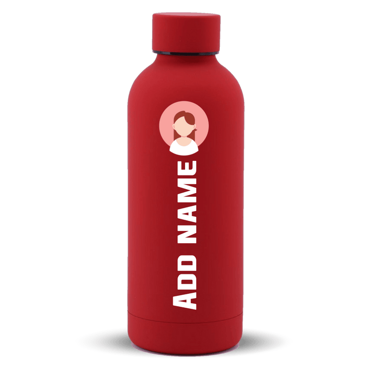 [Portrait Vector Series] Mizu Thermos tumbler bottle | Stainless Steel Water Bottle 500ml - Candy Red