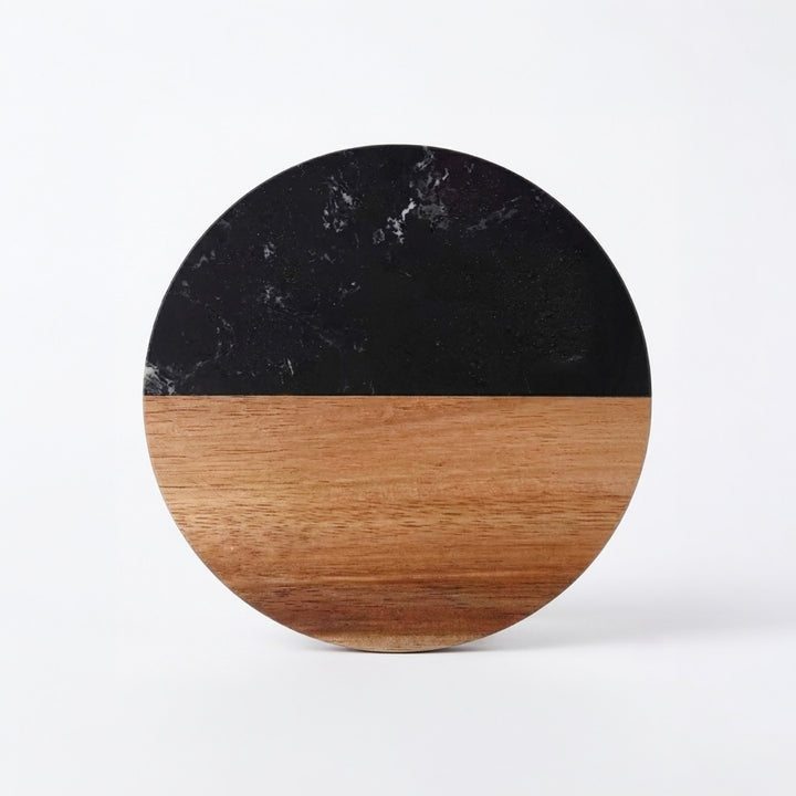 Personalised Marble Wood Coaster with Name| Customised Gift | Door Gift | Farewell Gift | Xmas Gift