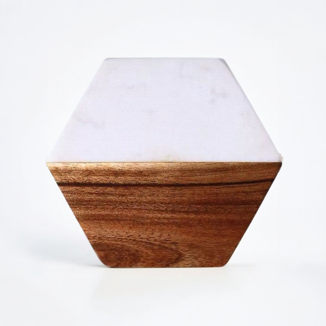 Personalised Marble Wood Coaster with Name| Customised Gift | Door Gift | Farewell Gift | Xmas Gift