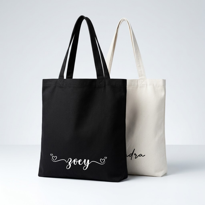 Personalised Tote Bag with name/initial | Shopping Bag | Canvas Bag