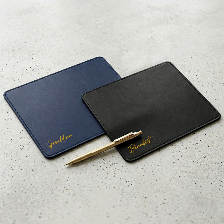 Personalised Mouse Pad | Premium Leather Mousepad | Table Mat