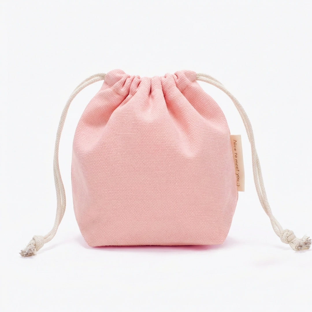 Personalised Cotton Linen | Drawstring Canvas Pouch | Travel Clothing | Storage Bag Cosmetic Storage Pouch | Xmas Gift