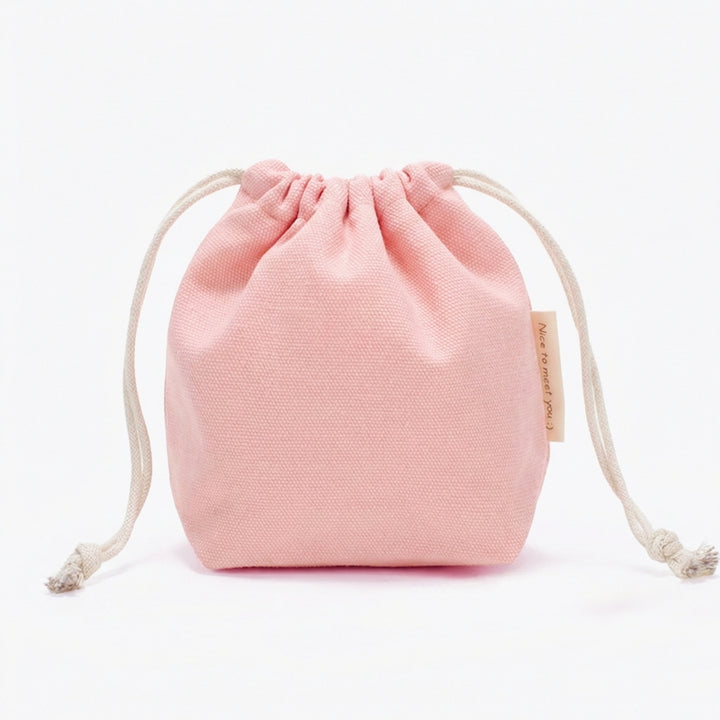 Personalised Cotton Linen | Drawstring Canvas Pouch | Travel Clothing | Storage Bag Cosmetic Storage Pouch | Xmas Gift