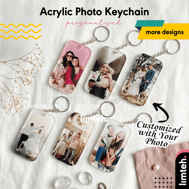 Personalized Acrylic Keychain Custom Photo | Keychain Charm | Couple Gift | Anniversary Birthday