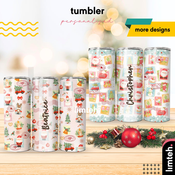 Personalised Skinny Tumbler 600ml | Thermal Stainless Steel Water Bottle | Christmas Gifts | Customised Gift | Birthday