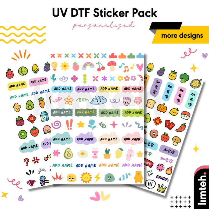 Personalised UV DTF Stickers | Name Label