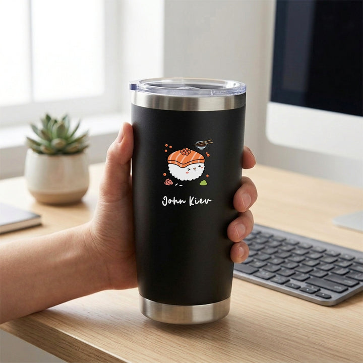 Personalised Magnum Mug | Stainless Steel Thermal Coffee Mug cups with Lid | Farewell Gifts | Birthday Gifts | LIMTEH