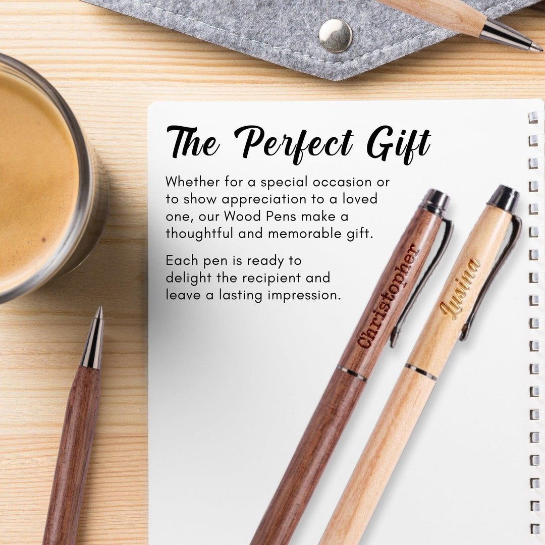 Personalised Wood Gel Pen | Engraving Pen | Teachers Day Gift | Personalised Gift | Customised Pen | Christmas Gift | LIMTEH