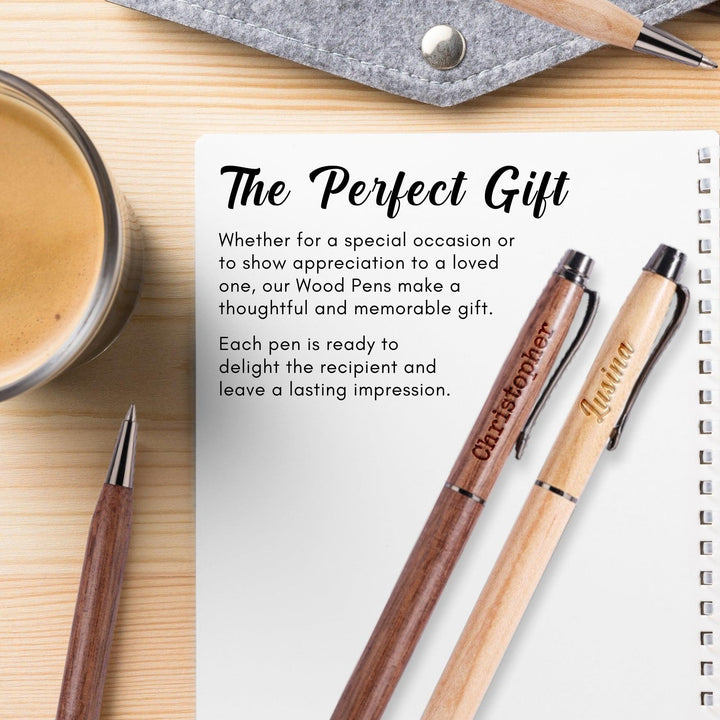 Personalised Wood Gel Pen | Engraving Pen | Teachers Day Gift | Personalised Gift | Customised Pen | Christmas Gift | LIMTEH