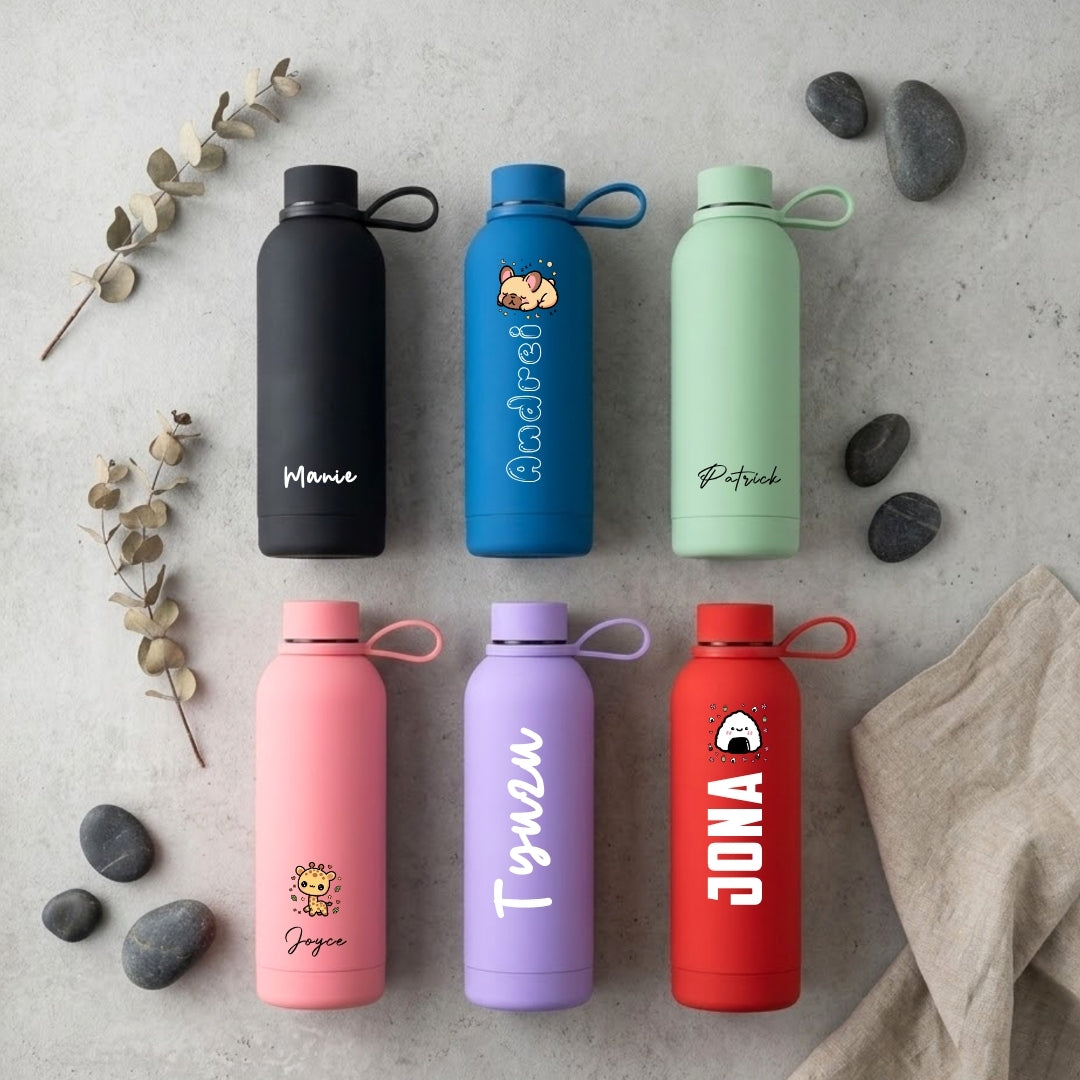 Personalised Tumbler | Thermal Stainless Steel Water Bottle 500ml | Christmas Gifts | Farewell Gifts | Birthday Gifts
