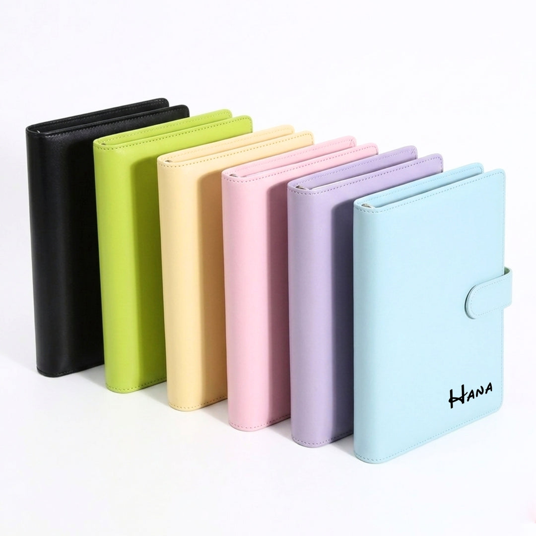 Personalised A5 Leather Journal Loose Leaf Ring Notebook Planner