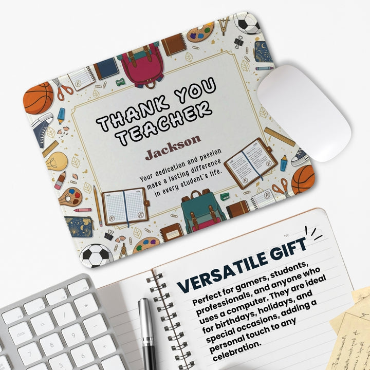 Personalised Mouse Pad | Mousepad | Smooth Desk Mat | Customised Gift | Christmas Gift Ideas | Farewell Gift | LIMTEH