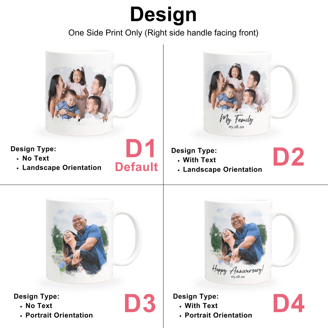 Personalised Ceramic Mug | Photo Mug | Gift With Name Word | Occasions Gift | Couple Gift | Christmas Gift | LIMTEH