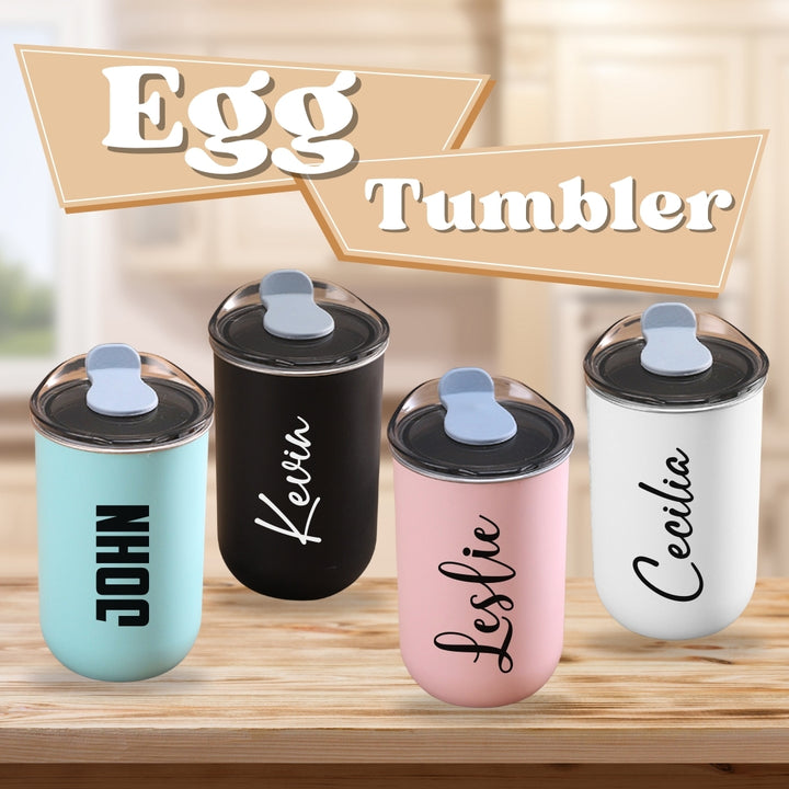 Personalised Egg Mug Tumbler 300ml | Customised Coffee Tumbler | Coffee Cup | Customised Gift | Personalised Gift LIMTEH