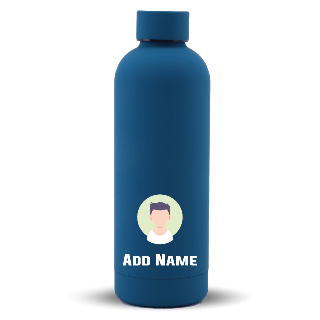 [Portrait Vector Series] Mizu Thermos tumbler bottle | Stainless Steel Water Bottle 500ml - Midnight Blue