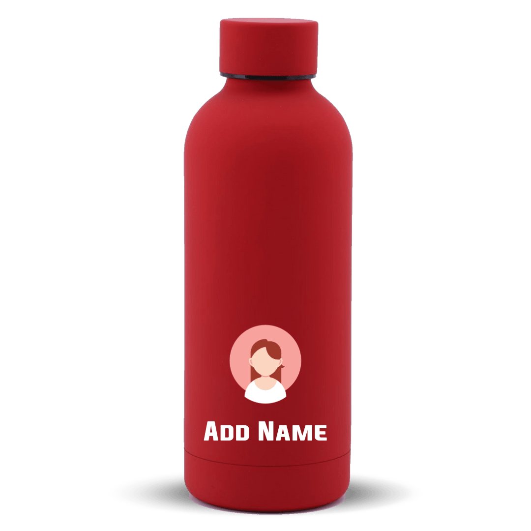 [Portrait Vector Series] Mizu Thermos tumbler bottle | Stainless Steel Water Bottle 500ml - Candy Red