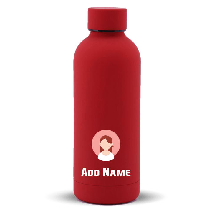 [Portrait Vector Series] Mizu Thermos tumbler bottle | Stainless Steel Water Bottle 500ml - Candy Red