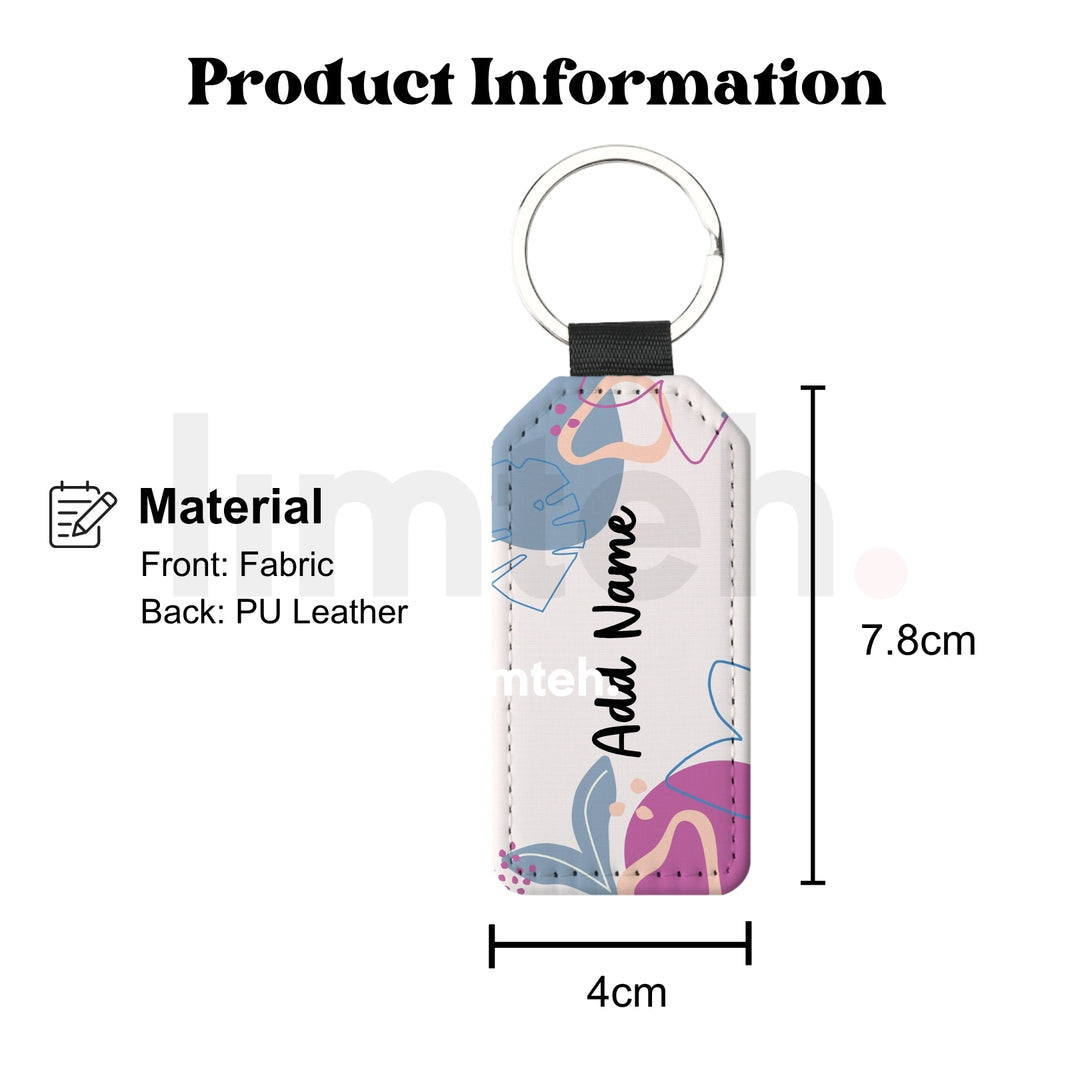 Personalised Leather Keychain | Customize Gifts Name Keychain | Christmas Birthday Bridesmaid Farewell Door Gifts School