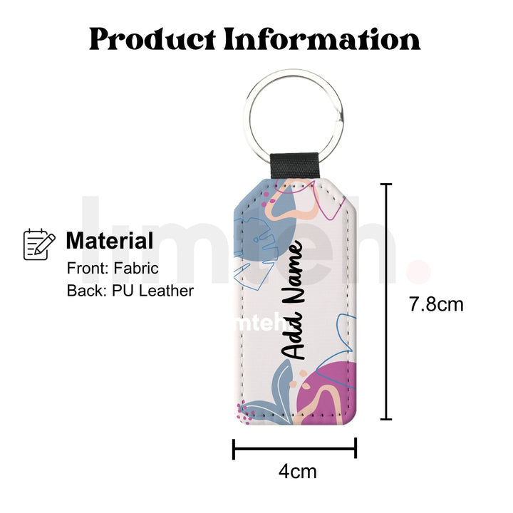 Personalised Leather Keychain | Customize Gifts Name Keychain | Christmas Birthday Bridesmaid Farewell Door Gifts School