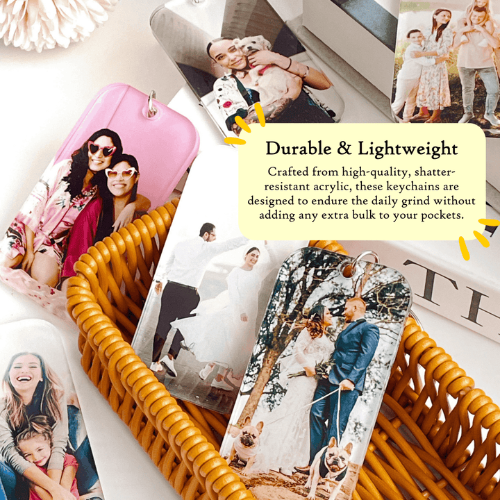Personalized Acrylic Keychain Custom Photo | Keychain Charm | Couple Gift | Anniversary Birthday