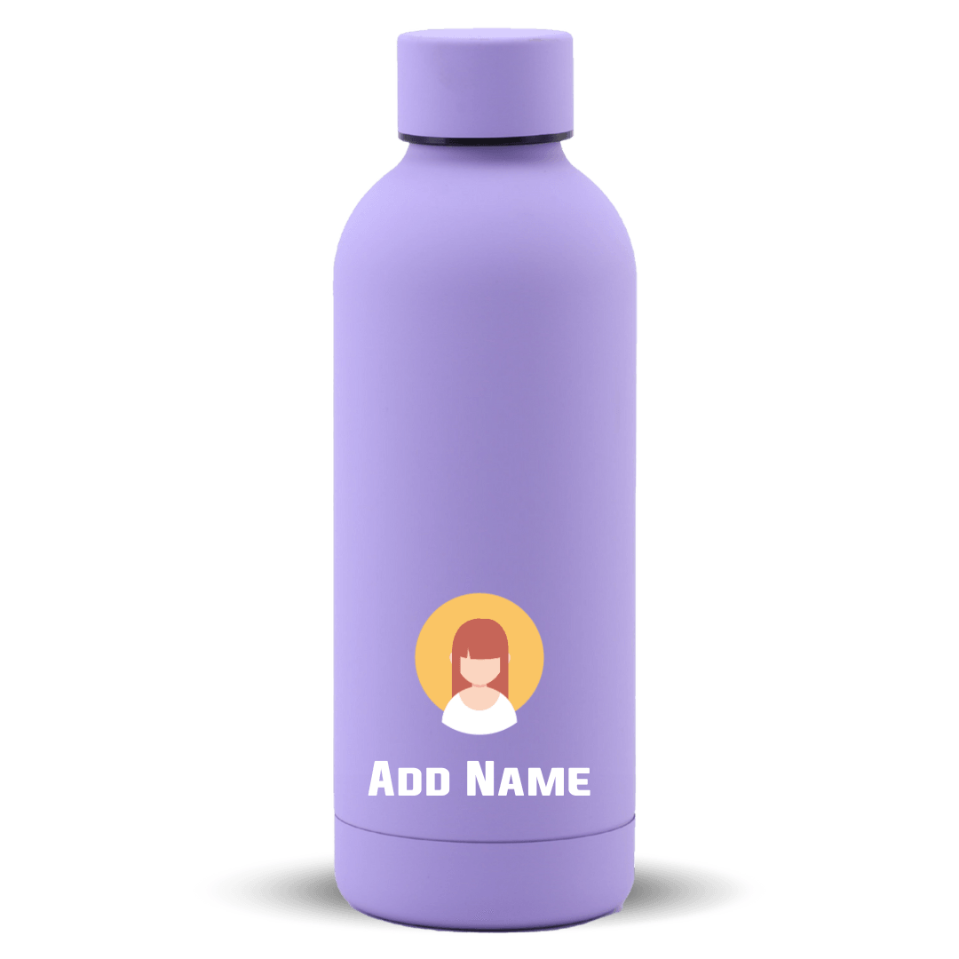 [Portrait Vector Series] Mizu Thermos tumbler bottle | Stainless Steel Water Bottle 500ml - Purple